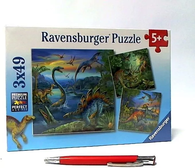 Ravensburger. Puzzle 3x49. Dinozaury - tantis.pl