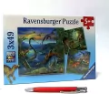Ravensburger. Puzzle 3x49. Dinozaury - tantis.pl