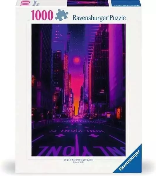 Puzzle 1000 Neony w Nowym Yorku - tantis.pl