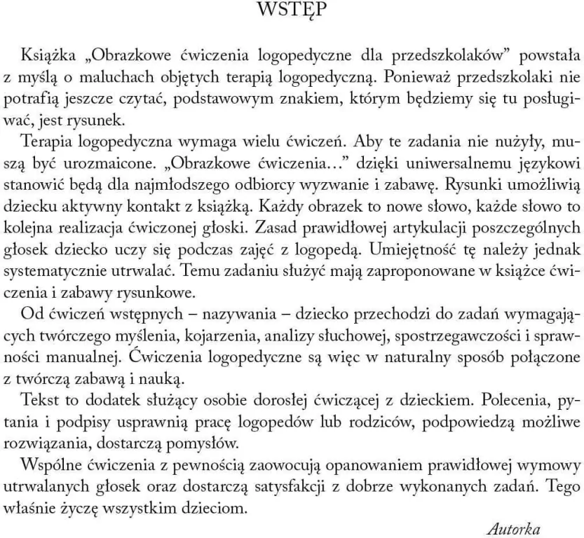Obrazkowe ćwiczenia logopedyczne dla przedszkolaków - tantis.pl