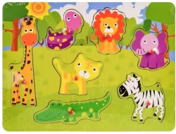 Daffi. Układanka drewno - Safari