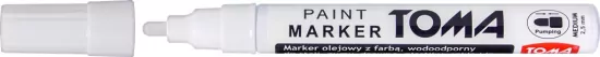 Marker olejowy biały TOMA