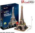 Puzzle 3D LED Eiffel Tower - tantis.pl