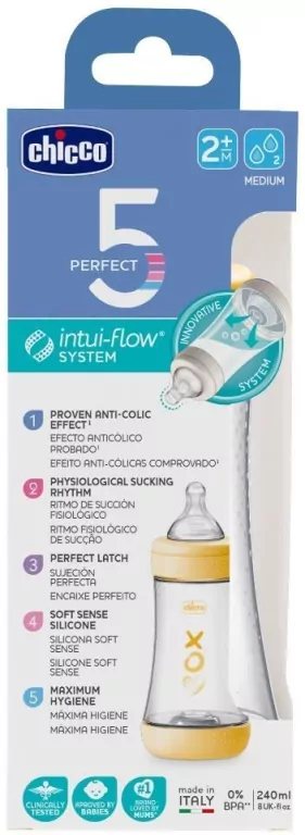 Butelka antykolkowa Perfect5 neutral 240ml 2m+ - tantis.pl