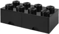 LEGO(R) pojemnik klocek z szufladami ósemka czarny - tantis.pl