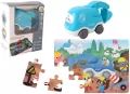 Auto puzzle Przygoda drogowa koparka - tantis.pl