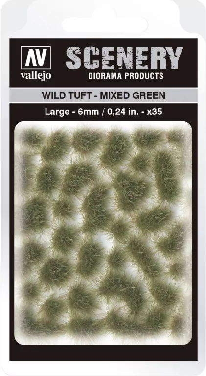 Vallejo: SC416 - Scenery - Wild Tuft - Mixed Green (6 mm x 35) - tantis.pl