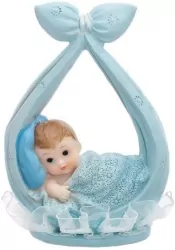 Figurka Chłopiec w chuście niebieski 11cm