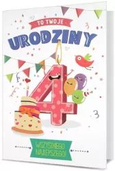 Karnet B6 Urodziny 4