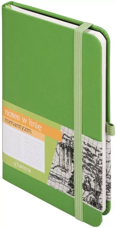 Notes A6 Linia Romantyzm Zielony ANTRA - tantis.pl