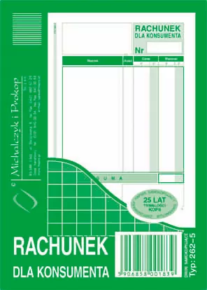 Rachunek dla konsumenta 262-5 - tantis.pl