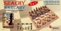 Szachy, warcaby 2w1 drewniane - tantis.pl