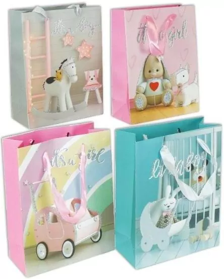 Torebka prezentowa 26x32x10cm, mix - tantis.pl