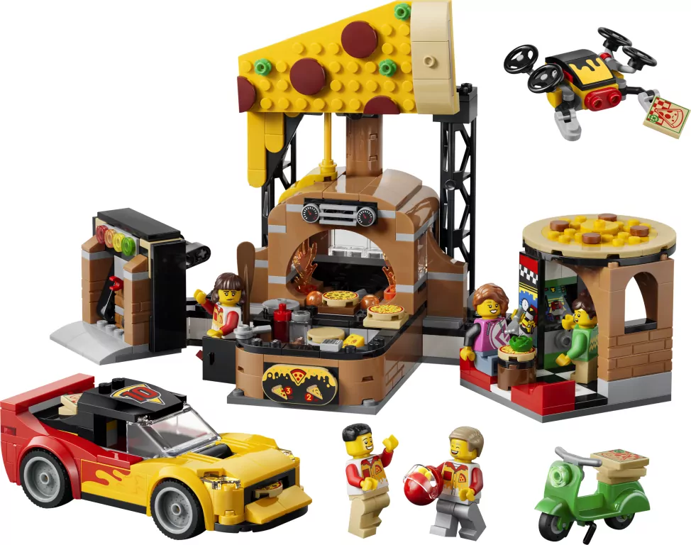 LEGO® Dostawa pizzy z pojazdami 60496 - tantis.pl