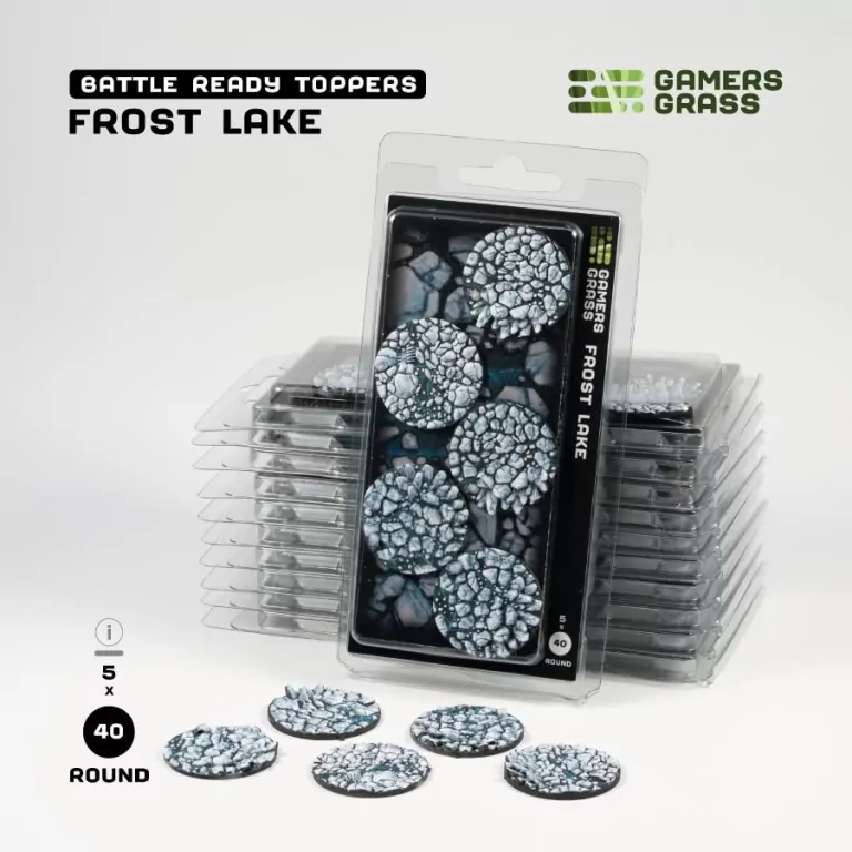 Gamers Grass: Frost Lake - Round 40mm (x5) - tantis.pl