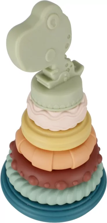 Piramidka edukacyjna pastel mix BAM BAM - tantis.pl