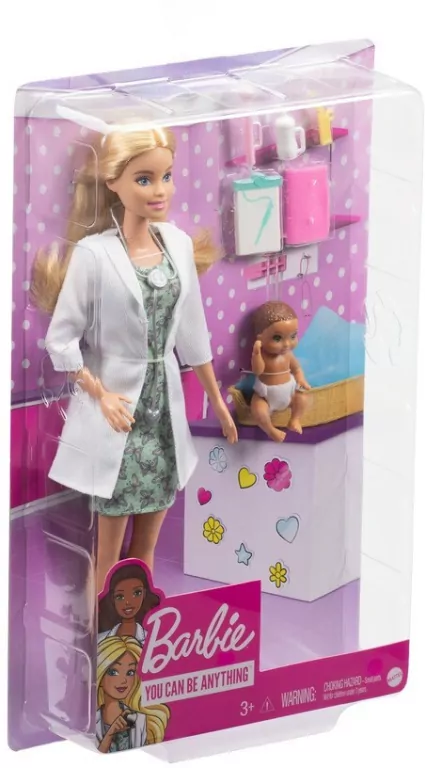 Mattel. Barbie Lalka Pediatra GVK03 - tantis.pl