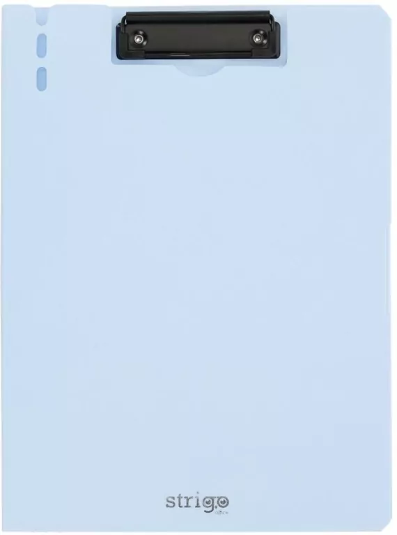 Deska A4 z górnym klipem błękitna STRIGO - tantis.pl