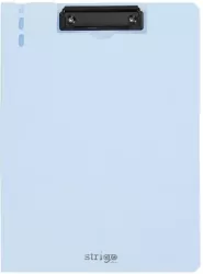 Deska A4 z górnym klipem błękitna STRIGO