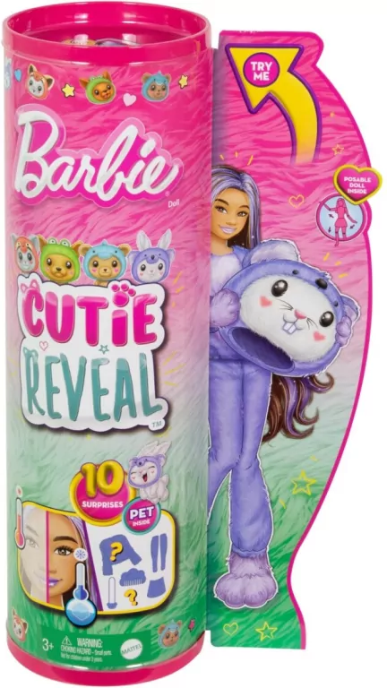 Barbie Color Reveal. Lalka Króliczek-Koala HRK26 - tantis.pl