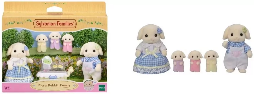 Sylvanian Families Kwiatowy zestaw z figurkami Flora Rabbit 5736 - tantis.pl