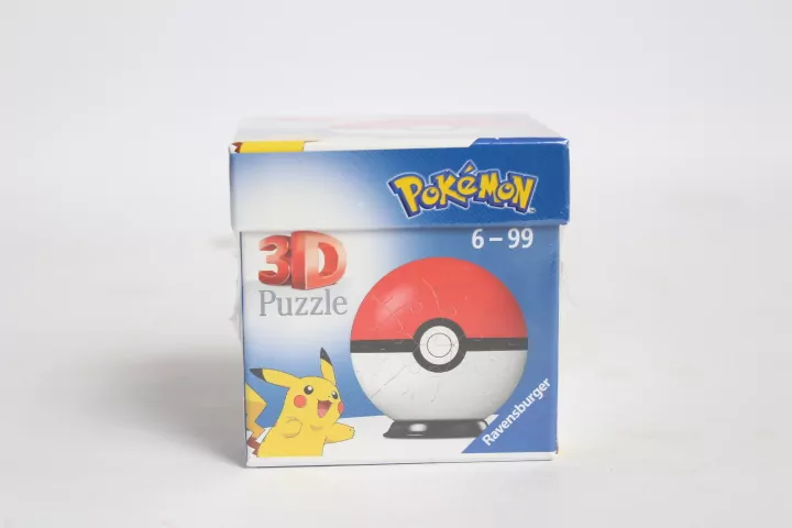 Puzzle 3D 54. Kula Pokemon czerwona - tantis.pl
