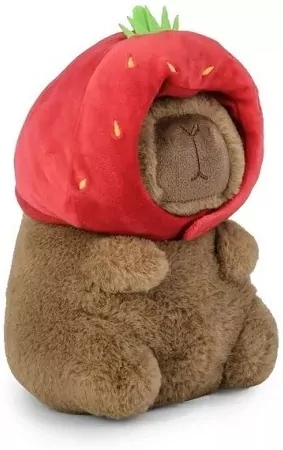 Maskotka Kapibara z czapką 20cm - tantis.pl