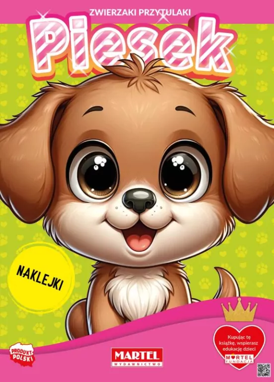 Zwierzaki przytulaki. Piesek z naklejkami - tantis.pl