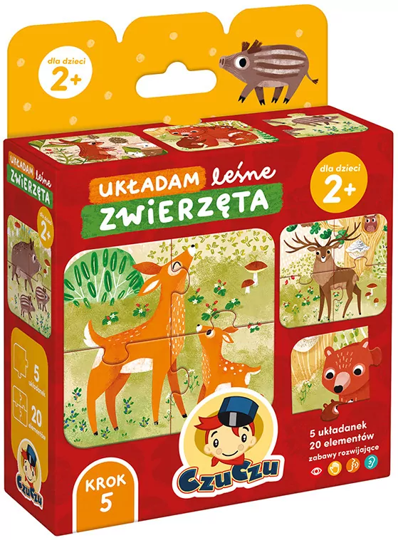 CzuCzu. Układam leśne zwierzęta. 2+ - tantis.pl