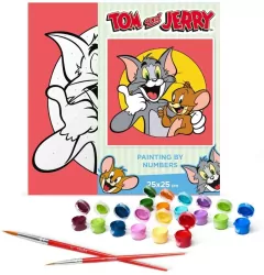 Malowanie po numerach - Tom i Jerry 25x25cm