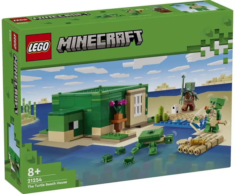 LEGO® Minecraft. Domek na plaży żółwi 21254 - tantis.pl