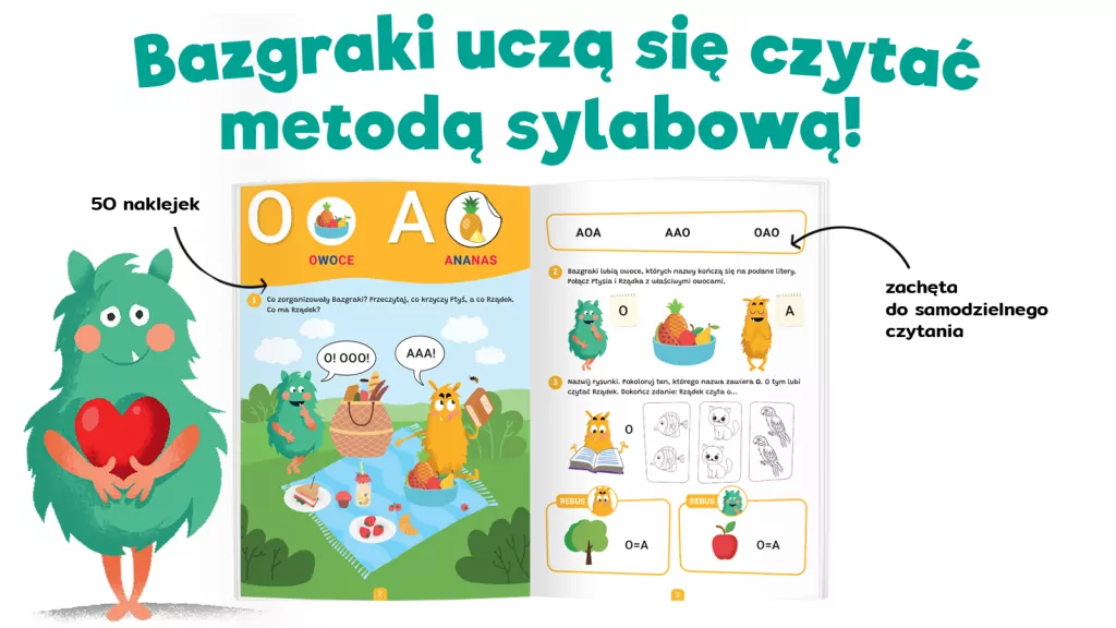 Kapitan Nauka Bazgraki czytają sylabami Elementarz - tantis.pl