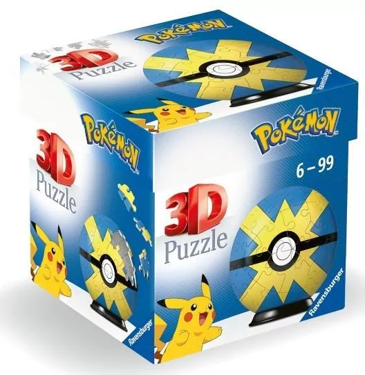 Ravensburger. Puzzle 3D Kula. Pokemon Quick Ball - tantis.pl