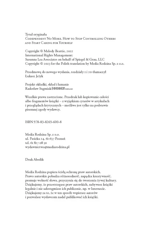 Koniec współuzależnienia - tantis.pl