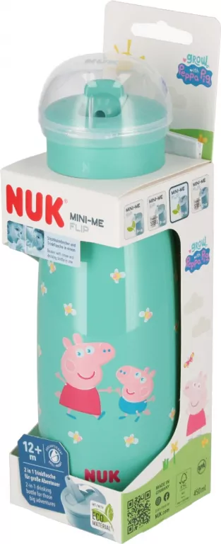NUK. Mini-Me. Kubek. 450 ml. 12 miesięcy. Świnka Peppa - tantis.pl