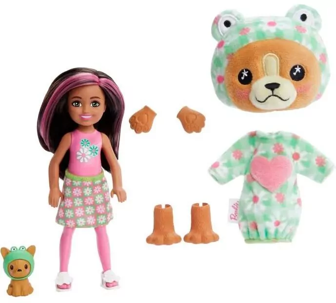 Barbie Color Reveal. Lalka Chelsea Piesek-Żaba HRK29 - tantis.pl