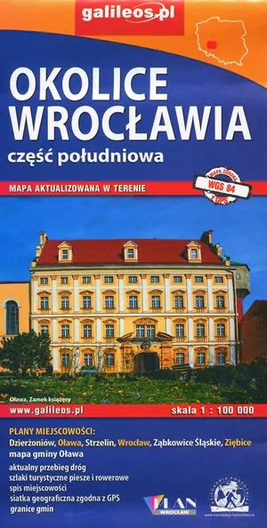 Mapa - Okolice Wrocławia cz. południowa 1:100 000 - tantis.pl