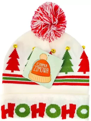 Czapka z dzwoneczkami Ho ho ho