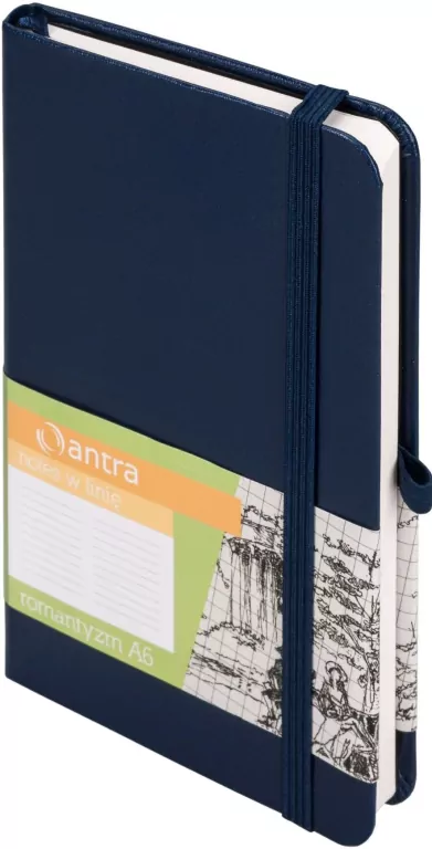 Notes A6 Linia Romantyzm Granat ANTRA - tantis.pl