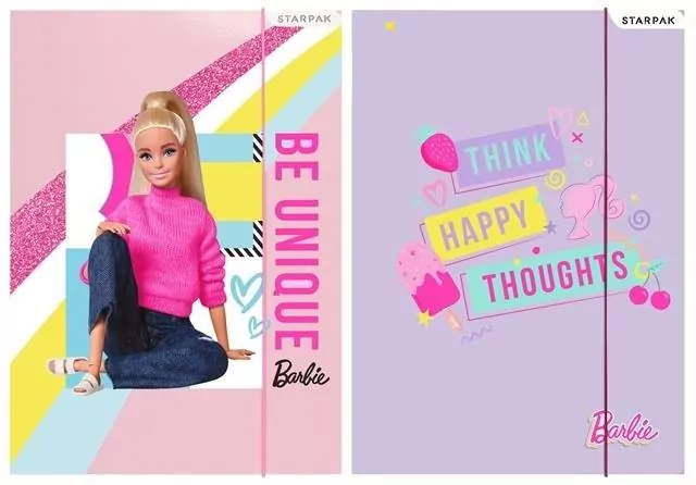 Starpak. Teczka z gumką A4. Barbie - tantis.pl