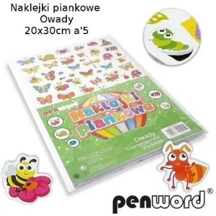 Naklejki piankowe. Owady - tantis.pl