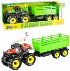 Quad z przyczepą ze światłem i dźwiękiem 34cm mix