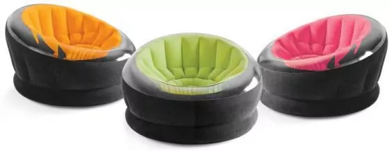 Fotel dmuchany EMPIRE CHAIR 3 kolory w pudełku 68582NP INTEX - tantis.pl