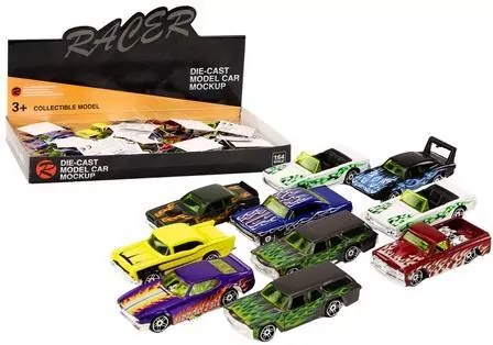 Samochód wyścigowy resorak metalowy 1:64 MIX - tantis.pl