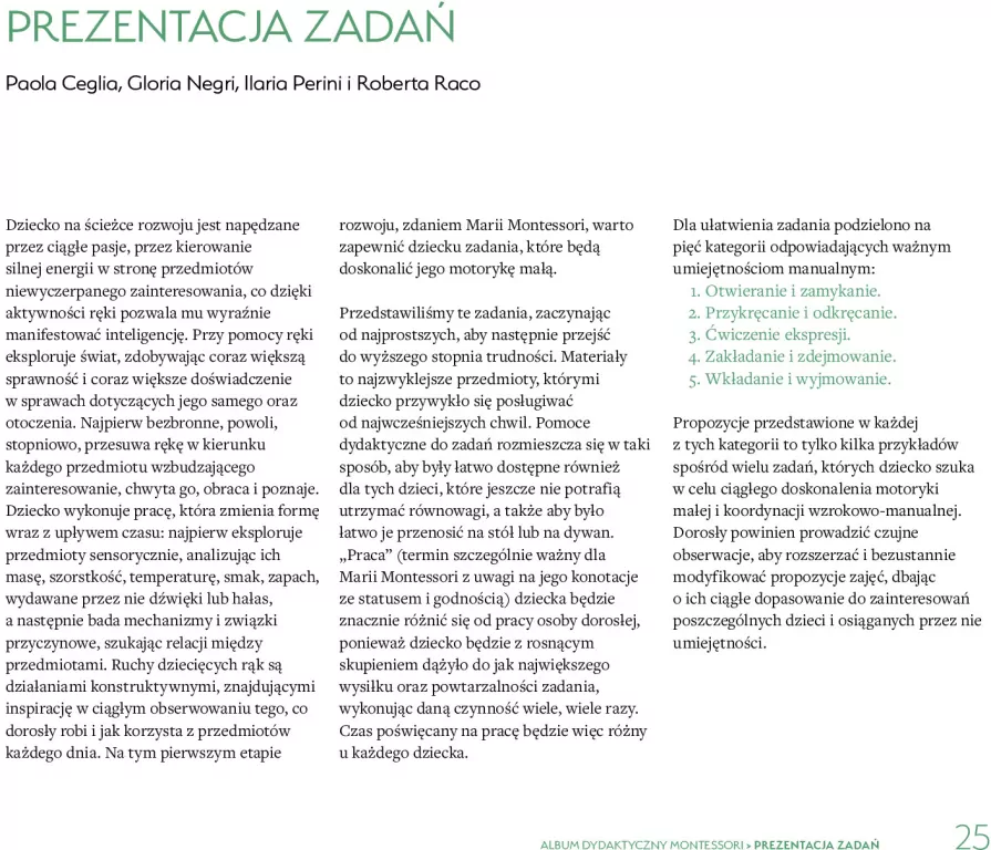 Album dydaktyczny Montessori. Zadania rozwijające motorykę małą - tantis.pl