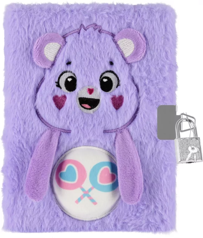 PAMIETNIK PLUSZ ZAM A5/80K CARE BEARS FIOLET STK - tantis.pl