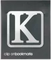 Metalowa zakładka - Litera K Clip-on - tantis.pl