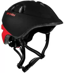 Kask rowerowy Cherub S/48-52cm czarno-czerwony