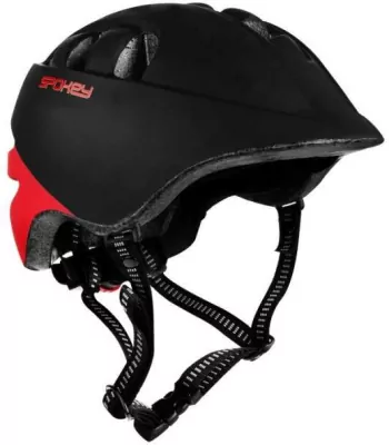 Kask rowerowy Cherub S/48-52cm czarno-czerwony