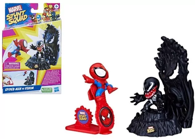 Zestaw figurek Stunt Squad Marvel Spider Man Venom - tantis.pl